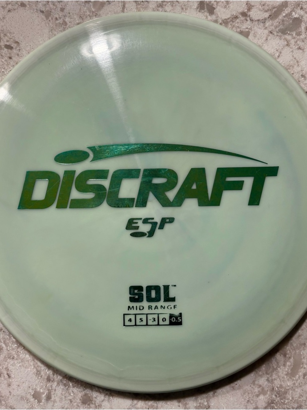 Discraft Sol ESP Midrange Disc Golf Disc Light Green 170-172g